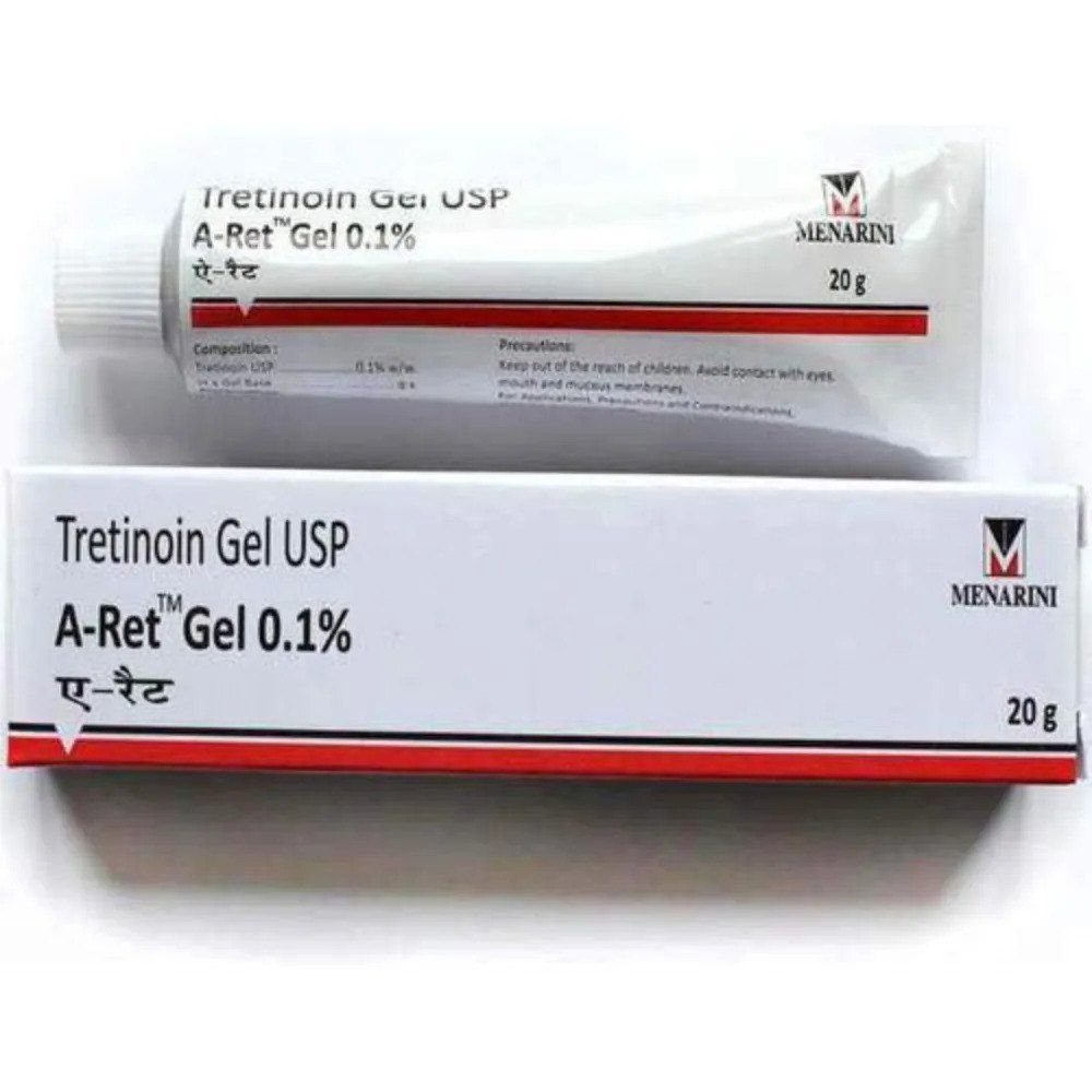 Tretinoin Gel USP 0.1%, Menarini, Anti-Acne, Anti-Wrinkle 20g