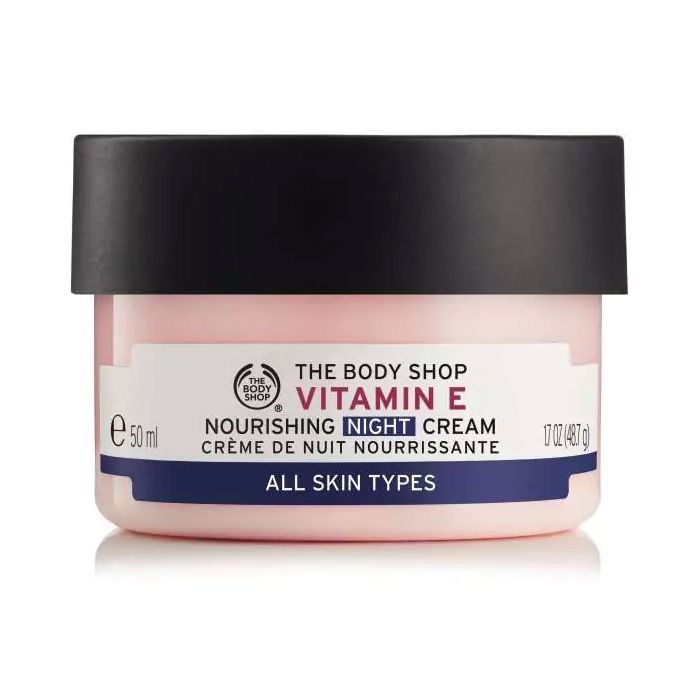 The Body Shop Vitamin E Nourishing Night Cream [Overnight hydration for all skin types] 50ml
