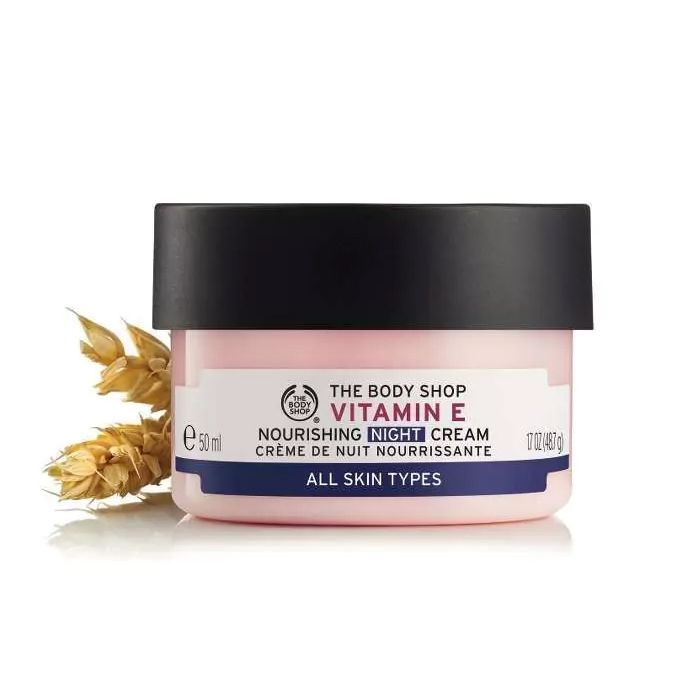The Body Shop Vitamin E Nourishing Night Cream [Overnight hydration for all skin types] 50ml