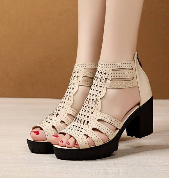 Heels Women Sandals Chunky Heel Band Elegant Fashion Shoes Ladies Shoes Girl heel shoe Fast delivery within 1-5 days