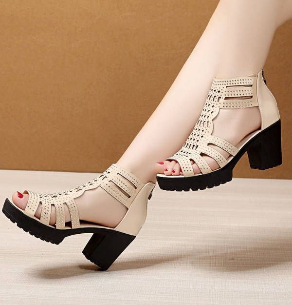 Heels Women Sandals Chunky Heel Band Elegant Fashion Shoes Ladies Shoes Girl heel shoe Fast delivery within 1-5 days