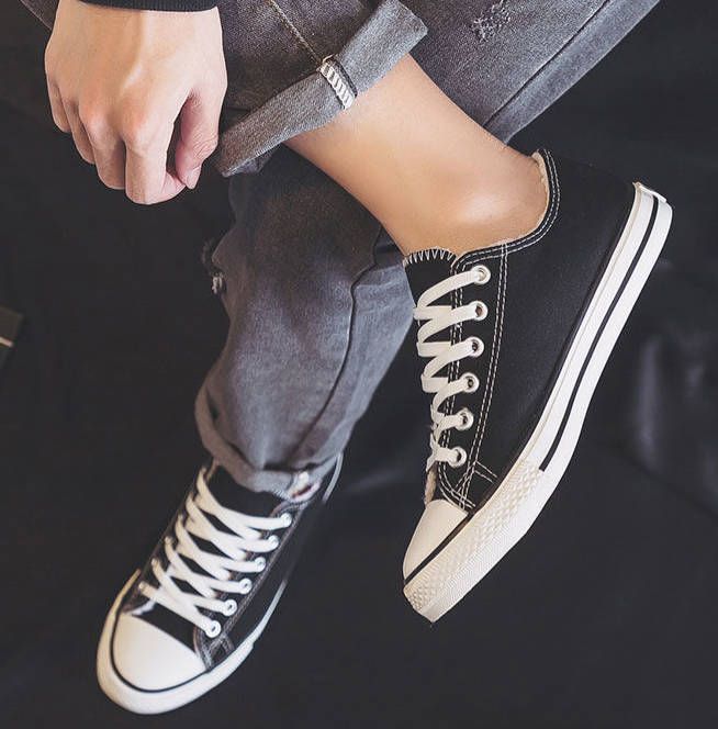 Women Sports Shoes Fashion Lace Up Female Students Flat Ladies Shoes Sneaker  Girl Canvas Shoes Fast delivery within 1-5 days
