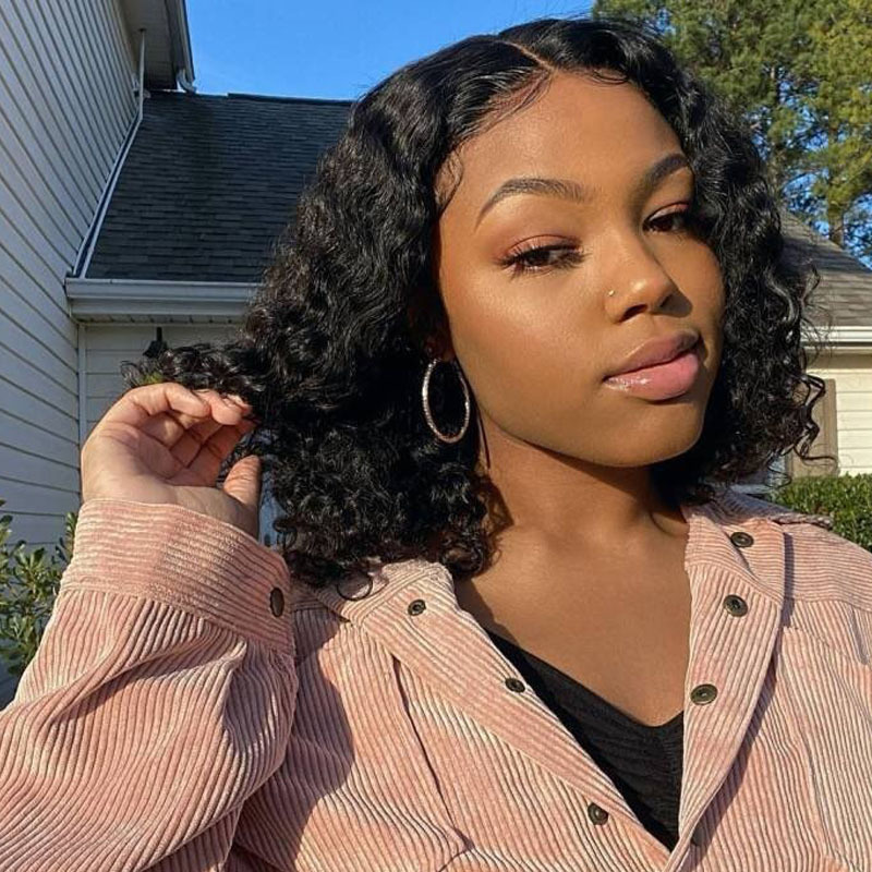 Women Wigs Curly Short Black Girl Hair Ladies Wig Fast Delivery in 1-5 Days