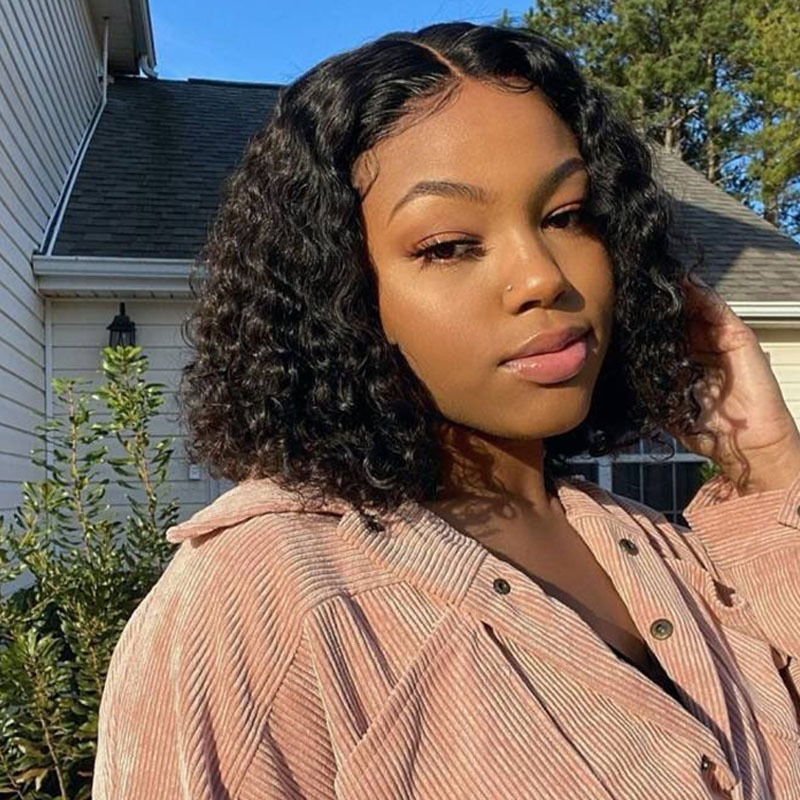 Women Wigs Curly Short Black Girl Hair Ladies Wig Fast Delivery in 1-5 Days