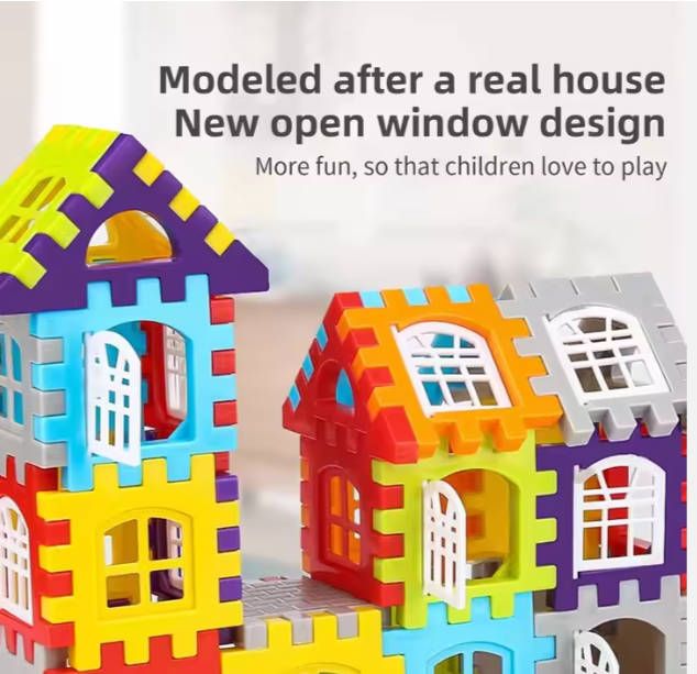 50pc Toy Educational enlightenment toys ever-changing assembling random color building sets educational children's kids girl boy toys Baby House Building Blocks Toys Fast delivery within 1-5 days