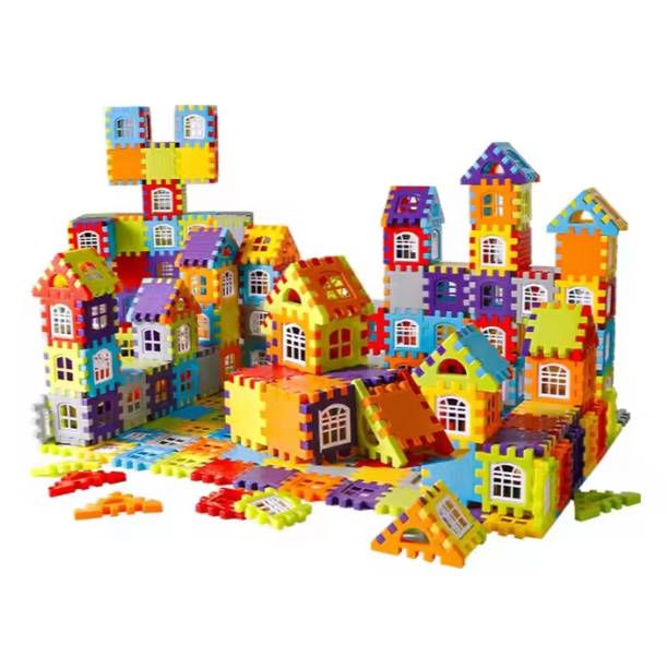 50pc Toy Educational enlightenment toys ever-changing assembling random color building sets educational children's kids girl boy toys Baby House Building Blocks Toys Fast delivery within 1-5 days