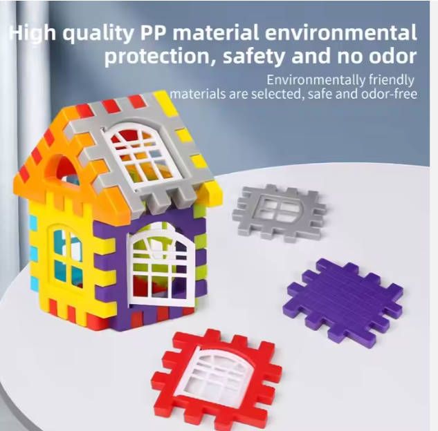 50pc Toy Educational enlightenment toys ever-changing assembling random color building sets educational children's kids girl boy toys Baby House Building Blocks Toys Fast delivery within 1-5 days