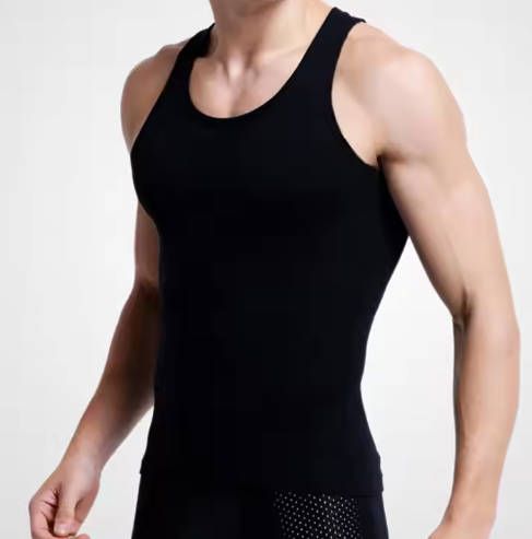 2pc Men Slimming Underwear Body Shaper Waist Cincher Corset Men Shaper Vest Body Belly Waist Shapewear Tops Boy Holiday Party Birthday Gift Dad Gift Husband Daily Fast delivery within 1-5 days