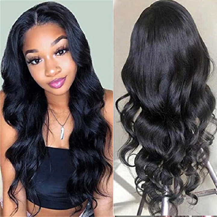 Wig Long Curly Black Wigs Ladies Fashion Hair For Women Hair Small Curly Slightly Curly Deep Wave Sexy Lace Front Human Hair Wigs