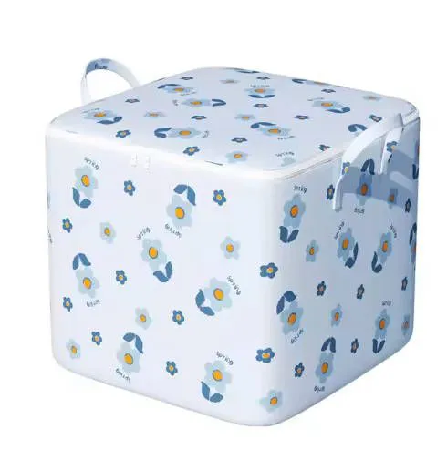 2pc 2 color Storage Bag Thickened Non-woven Quilt Household Large Capacity Foldable
