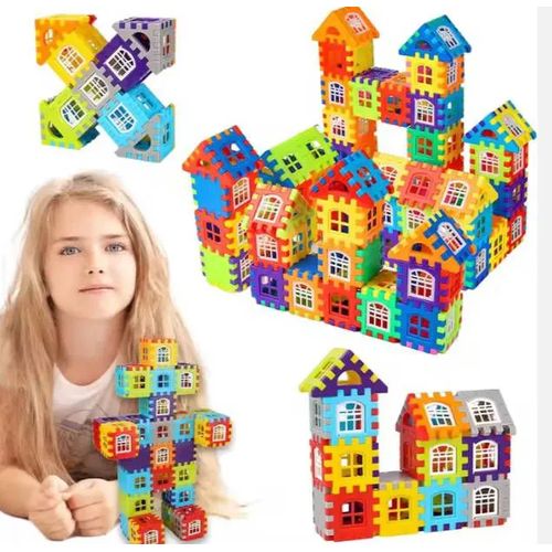 50pc Educational enlightenment toys ever-changinbats buildg children's assembling random color building sets ing blocks educational toys children's gifts kids