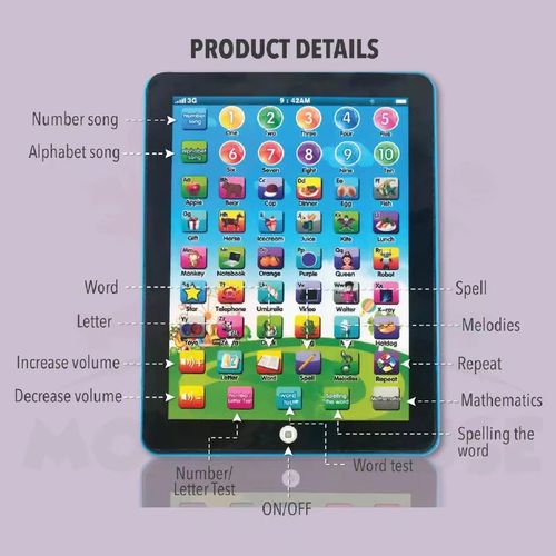 Learning Education Touch Screen Mini iPad Tablet Computer Gift Toy For Children Learning Toys Fast delivery within 1-5 days