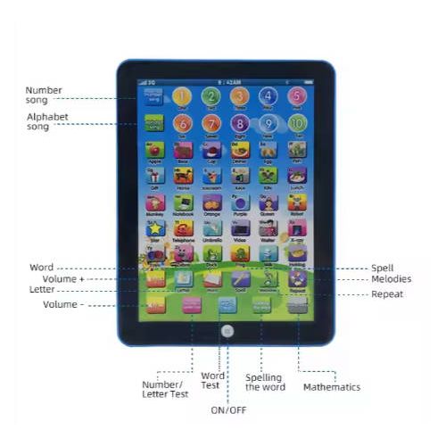 Learning Education Touch Screen Mini iPad Tablet Computer Gift Toy For Children Learning Toys Fast delivery within 1-5 days