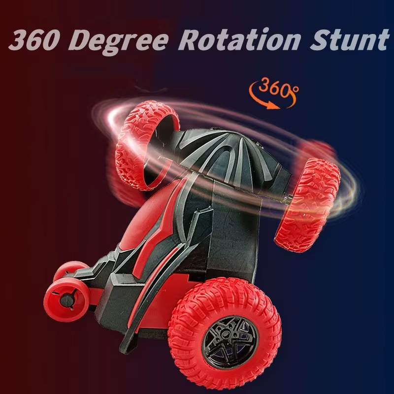 Kids Remote Control Electric Stunt Car 360 Degree Lighting Music Stunt Rotating Car Toys for Boys Girls Birthday Christmas Gift Fast delivery within 1-5 days