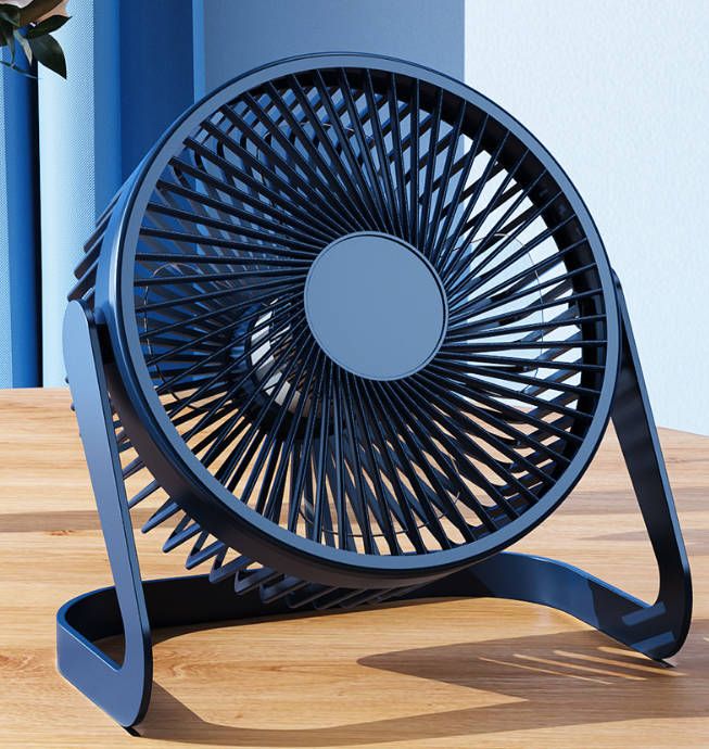 Desk Fan USB Small Fan Plug-in Silent Office Student Dormitory Table Brushless Fan High Wind 5 Inch Mesh Cover Removable Fast delivery within 1-5 days