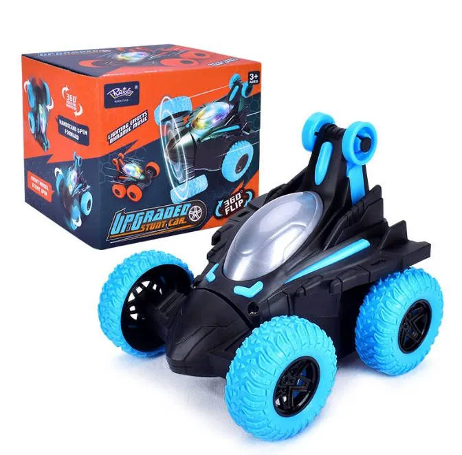 Kids toy car Electric Stunt Car 360 Degree Lighting Music Stunt Rotating Car Toys for Boys Girls Birthday Christmas Gift Fast delivery within 1-5 days