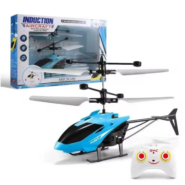 Rechargeable remote control toy airplane remote control helicopter Induction toy helicopter children's toy wing color random Fast delivery within 1-5 days