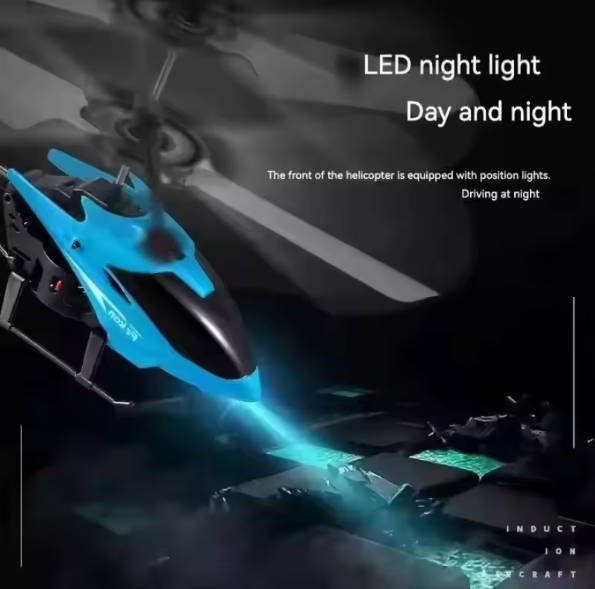Rechargeable remote control toy airplane remote control helicopter Induction toy helicopter children's toy wing color random Fast delivery within 1-5 days