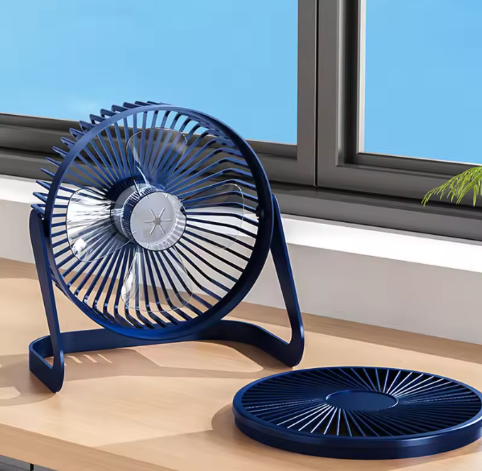 Desk Fan USB Small Fan Plug-in Silent Office Student Dormitory Table Brushless Fan High Wind 5 Inch Mesh Cover Removable Fast delivery within 1-5 days