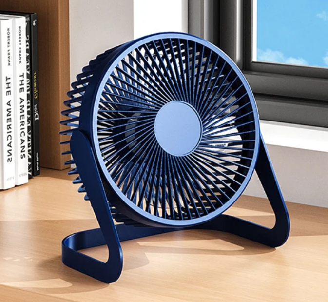 Desk Fan USB Small Fan Plug-in Silent Office Student Dormitory Table Brushless Fan High Wind 5 Inch Mesh Cover Removable Fast delivery within 1-5 days
