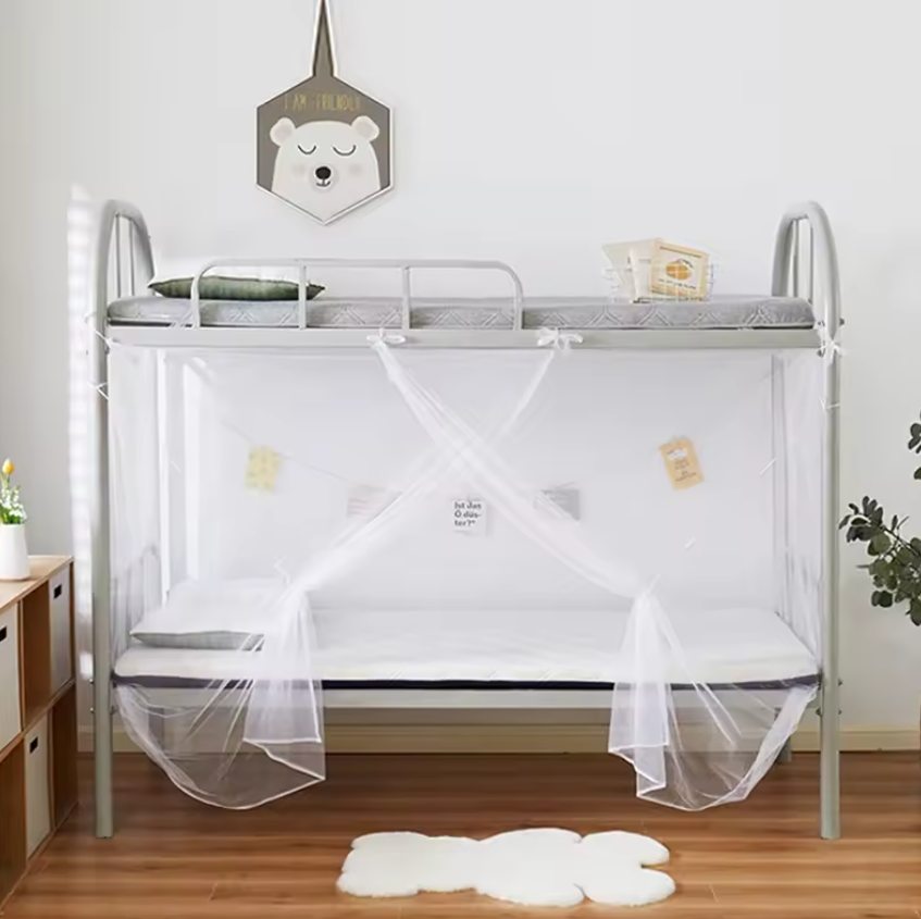 Fine Meshes Mosquito Large Square Net for Single Bed One Door Opening with Tieback Decorative for Home Bedroom Camping Travel Local fast delivery