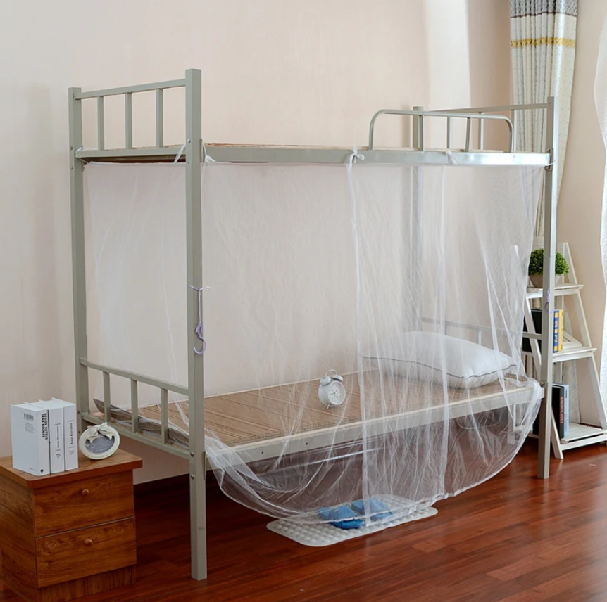Fine Meshes Mosquito Large Square Net for Single Bed One Door Opening with Tieback Decorative for Home Bedroom Camping Travel Local fast delivery