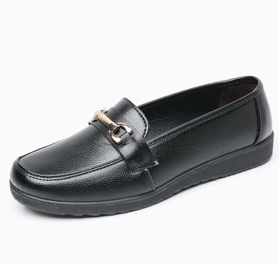 Women single shoes Ladies soft sole mother shoes non-slip flats Loafers walking shoes Classic color matching court shoes Local fast delivery