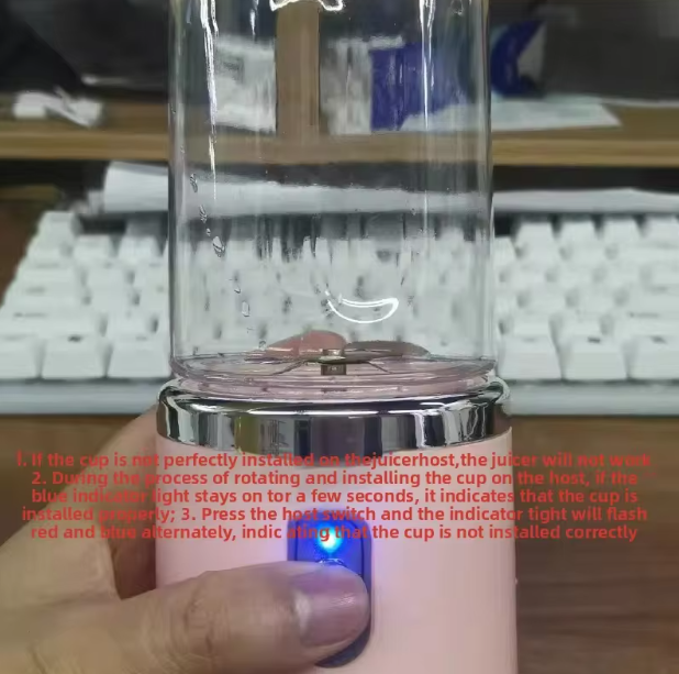 Rechargeable juicer Dual Cup Portable Juice Extractor Mini Blender USB Juice Separator Small Appliance for Home Kitchen Local fast delivery