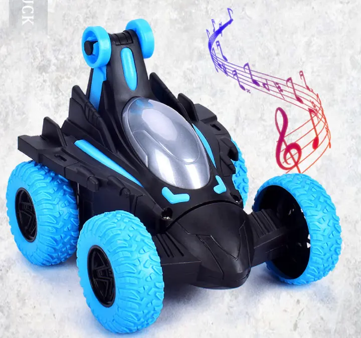 Children  Car Toys Boys Car Electric Tipping Bucket Rotating Stunt Off-road Vehicle Local fast delivery