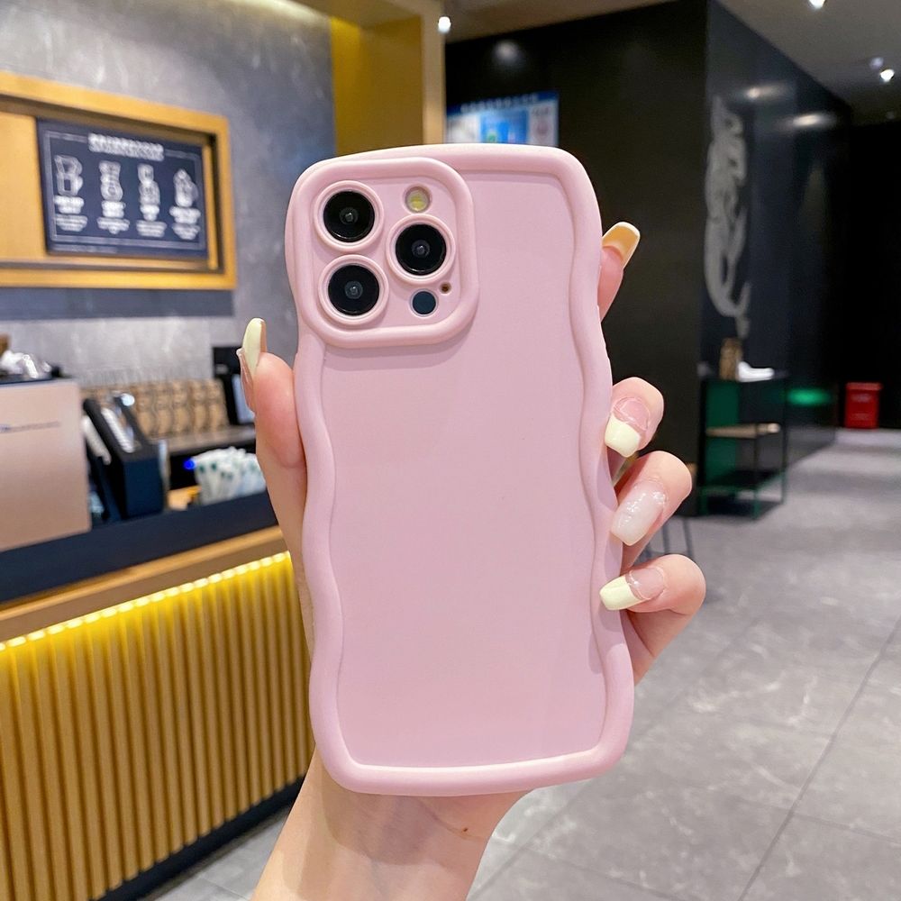 For iPhone 16 Pro Max 15 14 Plus 13 12 11 Pro Max  Full Protective Phone Case Wave Frame Anti Drop Cover