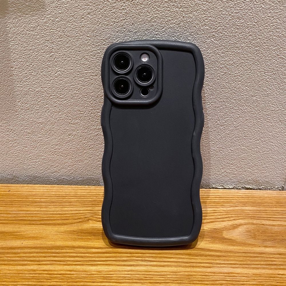 For iPhone 16 Pro Max 15 14 Plus 13 12 11 Pro Max  Full Protective Phone Case Wave Frame Anti Drop Cover