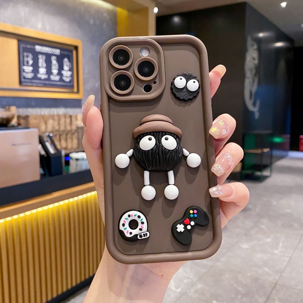 for iPhone 15 Pro Max 14 Plus 13 12 11 XR 8 7 SE 2022 XS Cute Chocolate Icecream Full Protective Phone Case Anti Drop Cover