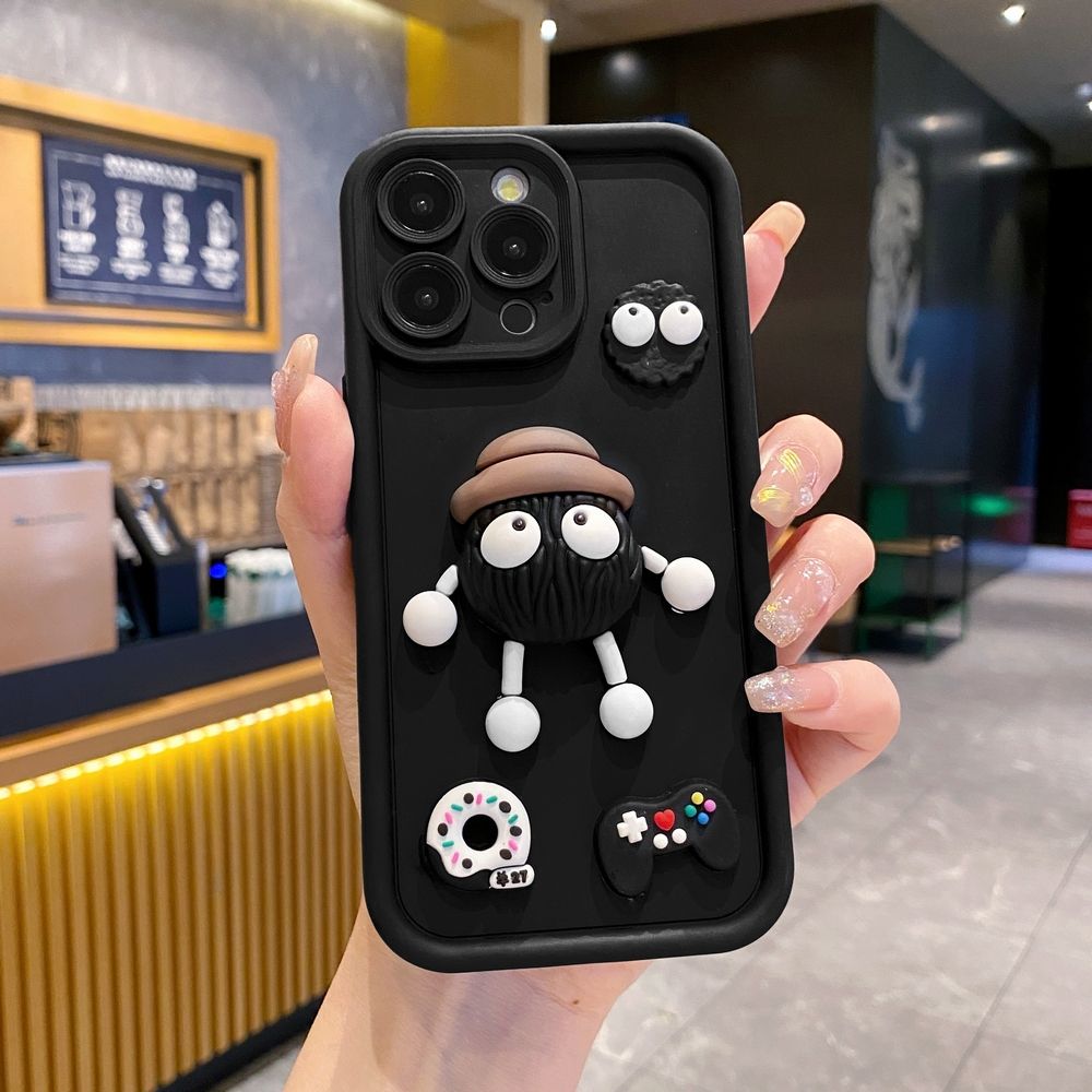 for iPhone 15 Pro Max 14 Plus 13 12 11 XR 8 7 SE 2022 XS Cute Chocolate Icecream Full Protective Phone Case Anti Drop Cover