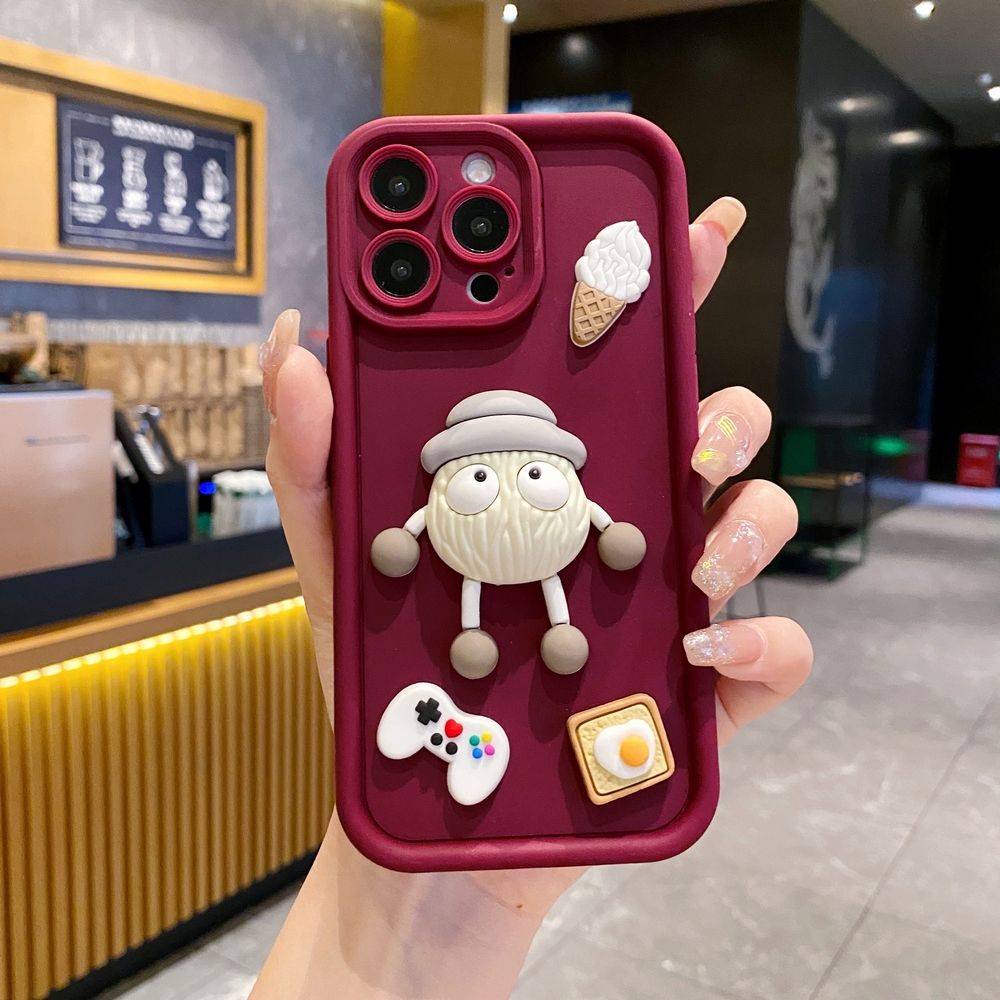for Samsung Galaxy S24 S23 Ultra S22 Plus S21 FE S20 Cute Chocolate Icecream Full Protective Phone Case Anti Drop Cover