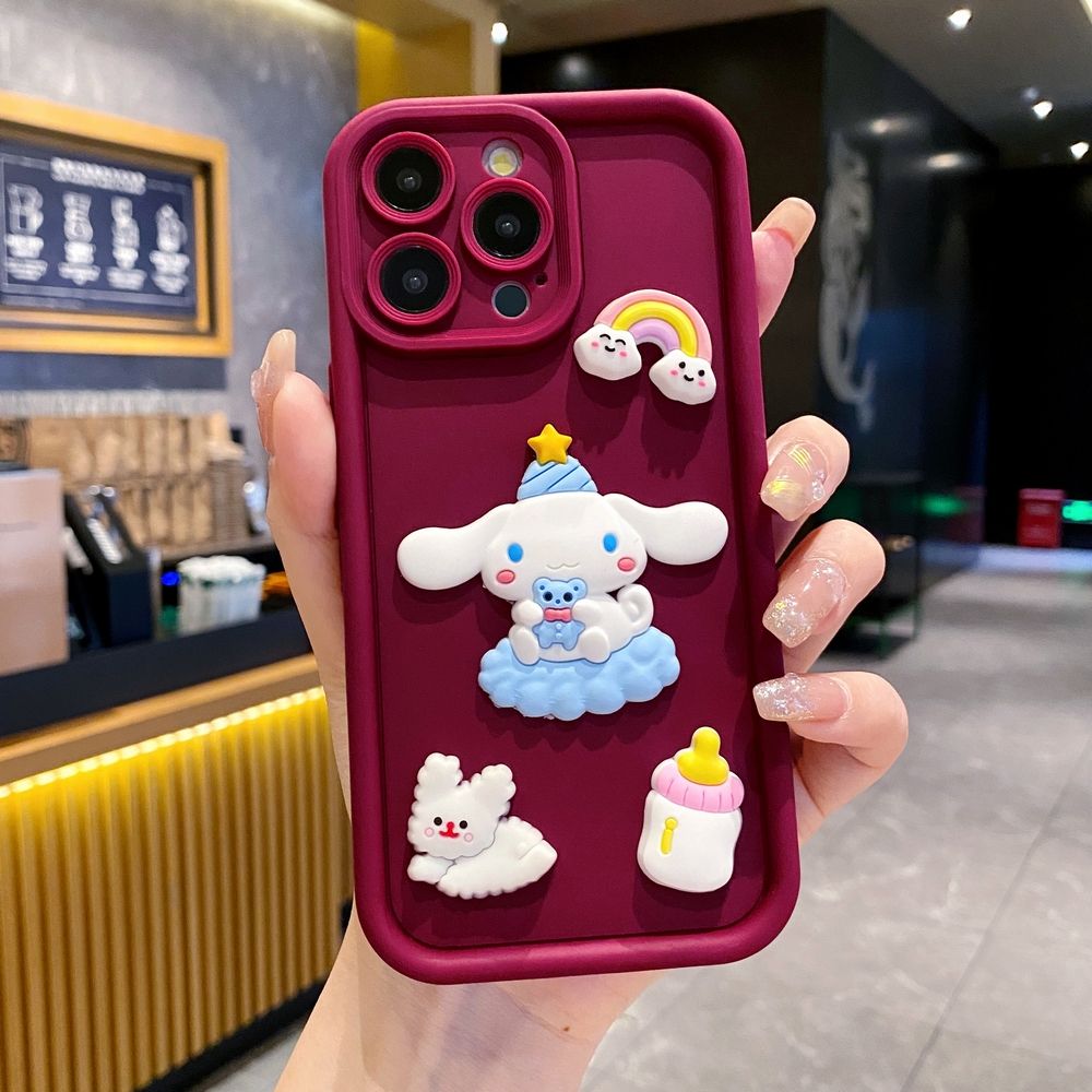 for OPPO A60 A18 A38 A17 A16 A57 A77 4G A59 A98 A78 A58 5G  Nifty Kuromi Cinnamoroll Full Protective Phone Case Anti Drop Cover