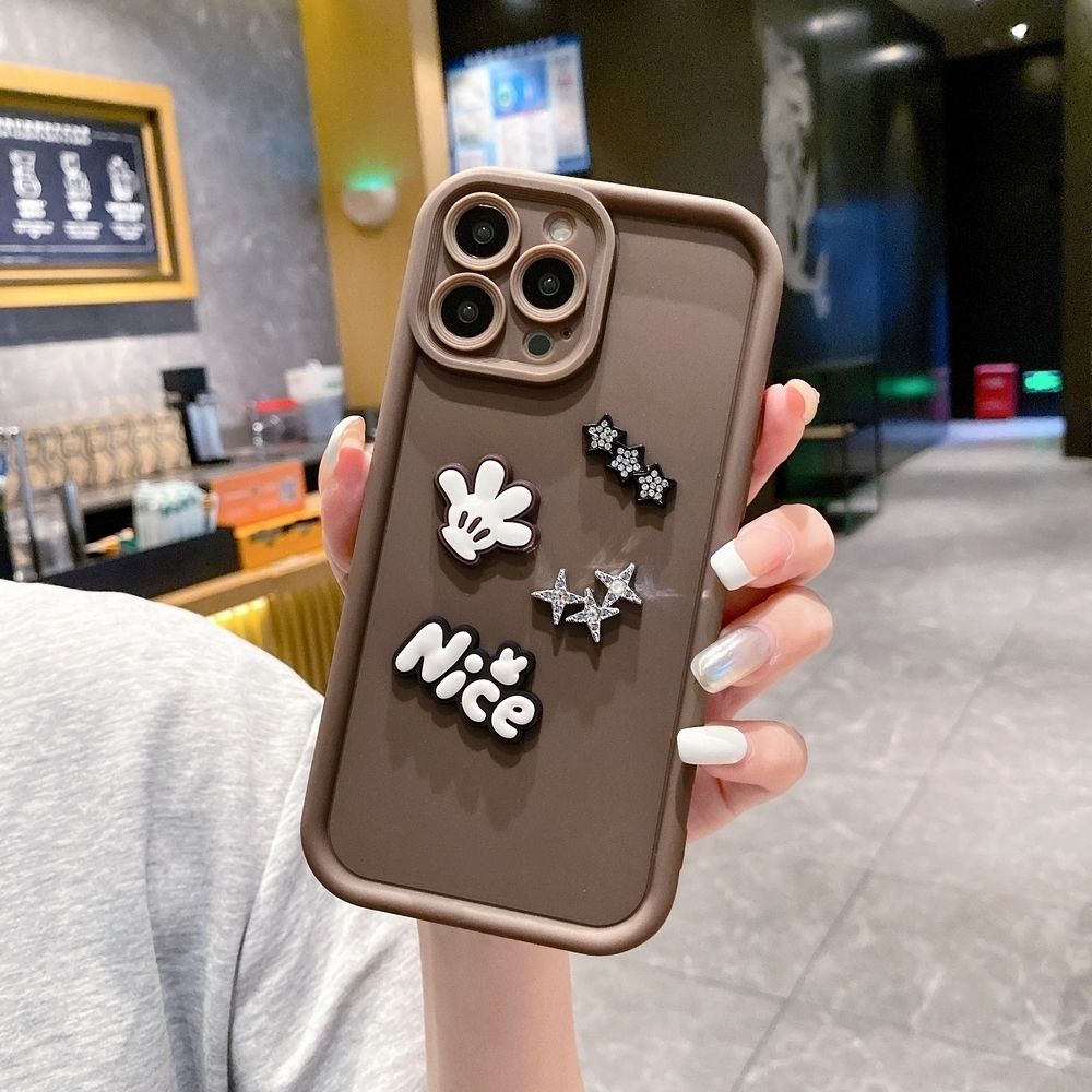 for iPhone 15 Pro Max 14 Plus 13 12 11 XR 8 7 SE 2022 XS Nice Shinny Stone Full Protective Phone Case Anti Drop Cover