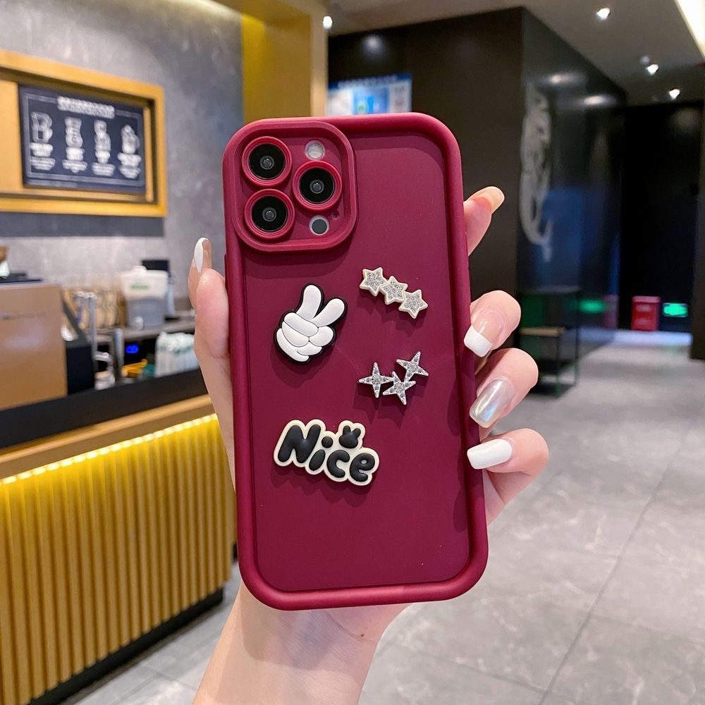for iPhone 15 Pro Max 14 Plus 13 12 11 XR 8 7 SE 2022 XS Nice Shinny Stone Full Protective Phone Case Anti Drop Cover