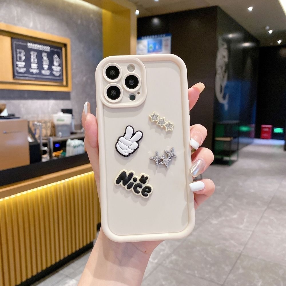 for iPhone 15 Pro Max 14 Plus 13 12 11 XR 8 7 SE 2022 XS Nice Shinny Stone Full Protective Phone Case Anti Drop Cover