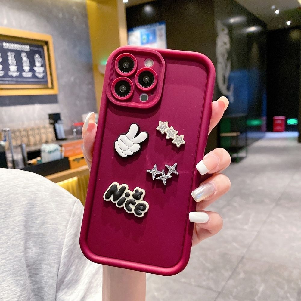 for iPhone 15 Pro Max 14 Plus 13 12 11 XR 8 7 SE 2022 XS Nice Shinny Stone Full Protective Phone Case Anti Drop Cover