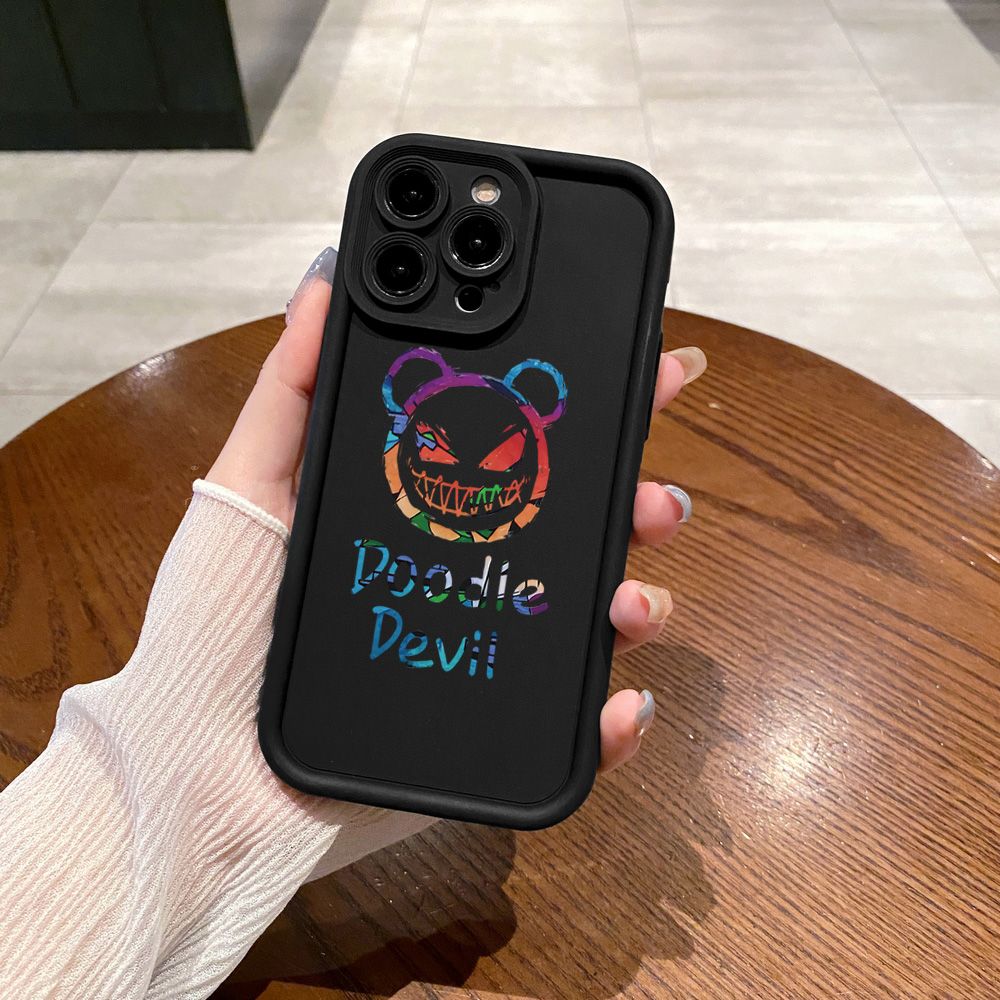 for iPhone 15 Pro Max 14 Plus 13 12 11 XR 8 7 SE 2022 XS Doodie Devil Full Protective Phone Case Anti Drop Cover