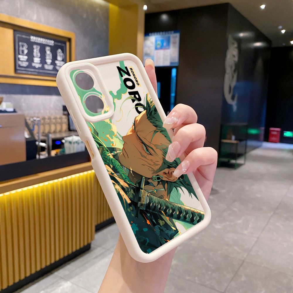 for OPPO A60 A18 A38 A17 A16 A57 A77 4G A59 A98 A78 A58 5G One Piece Zoro Luffy Full Protective Phone Case Anti Drop Cover