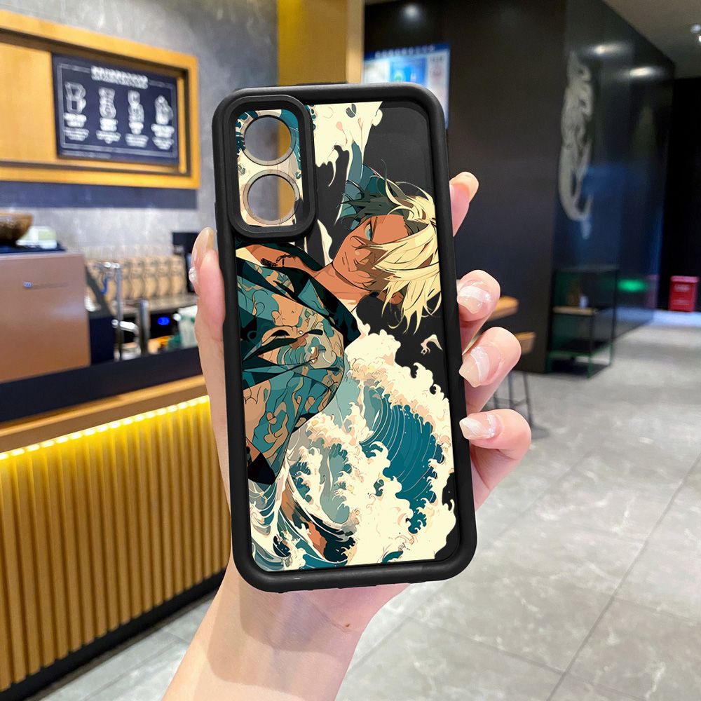 for OPPO A60 A18 A38 A17 A16 A57 A77 4G A59 A98 A78 A58 5G One Piece Zoro Luffy Full Protective Phone Case Anti Drop Cover