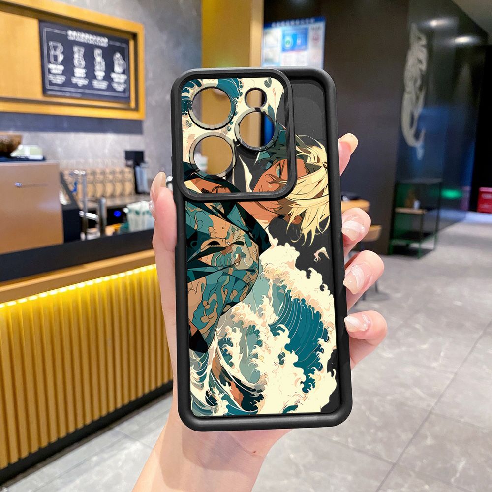 for Infinix Hot 40i 40 Pro 30 Play Note 30 Smart 8 One Piece Zoro Luffy Full Protective Phone Case Anti Drop Cover
