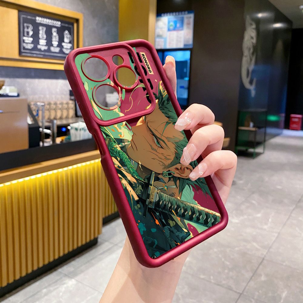 for Infinix Hot 40i 40 Pro 30 Play Note 30 Smart 8 One Piece Zoro Luffy Full Protective Phone Case Anti Drop Cover