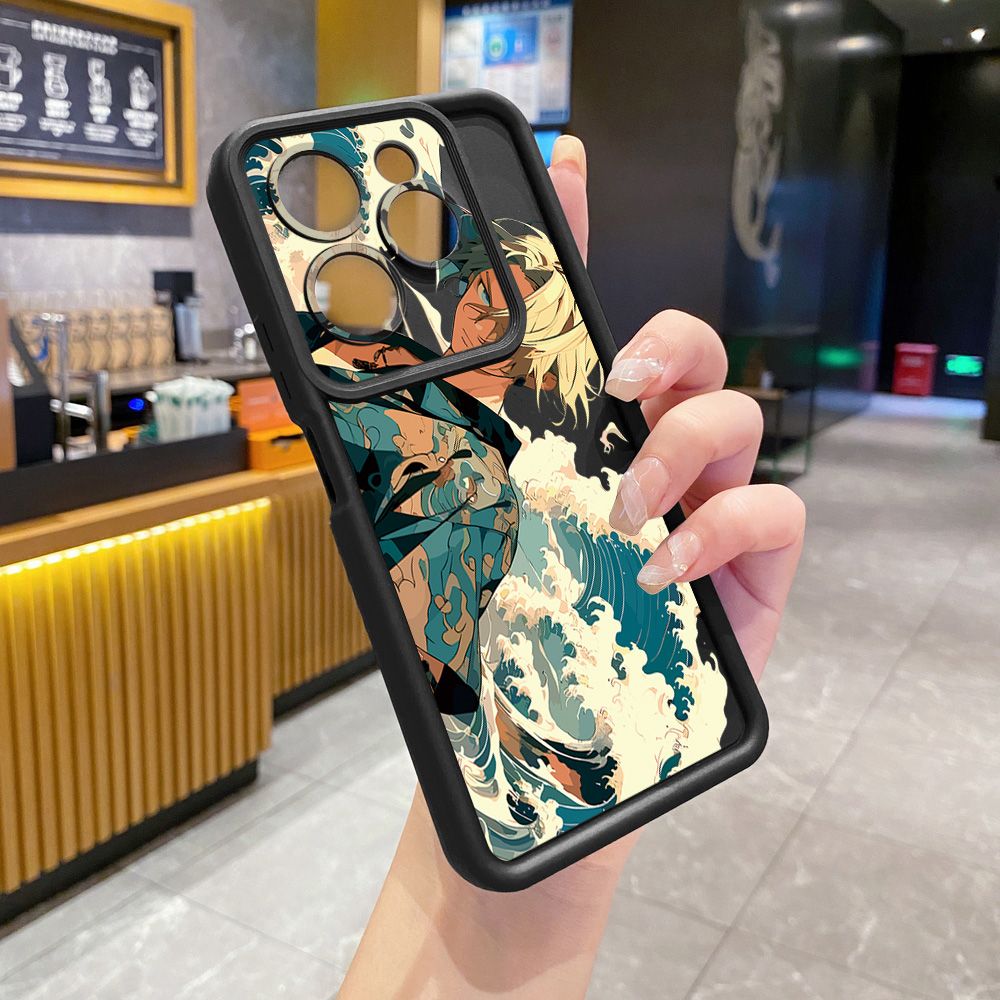 for Infinix Hot 40i 40 Pro 30 Play Note 30 Smart 8 One Piece Zoro Luffy Full Protective Phone Case Anti Drop Cover