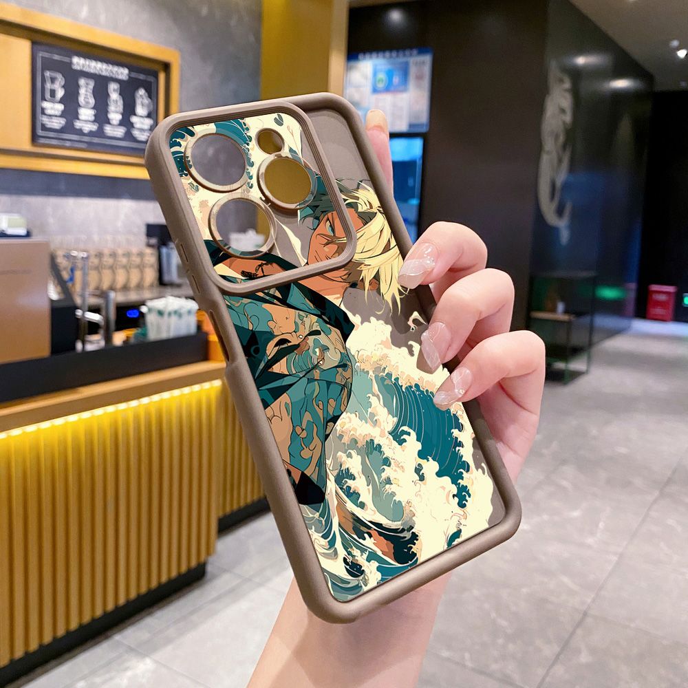 for Infinix Hot 40i 40 Pro 30 Play Note 30 Smart 8 One Piece Zoro Luffy Full Protective Phone Case Anti Drop Cover