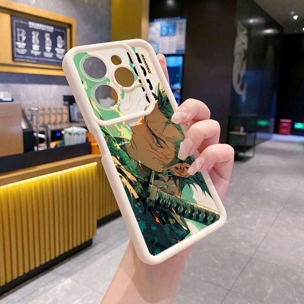 for Infinix Hot 40i 40 Pro 30 Play Note 30 Smart 8 One Piece Zoro Luffy Full Protective Phone Case Anti Drop Cover