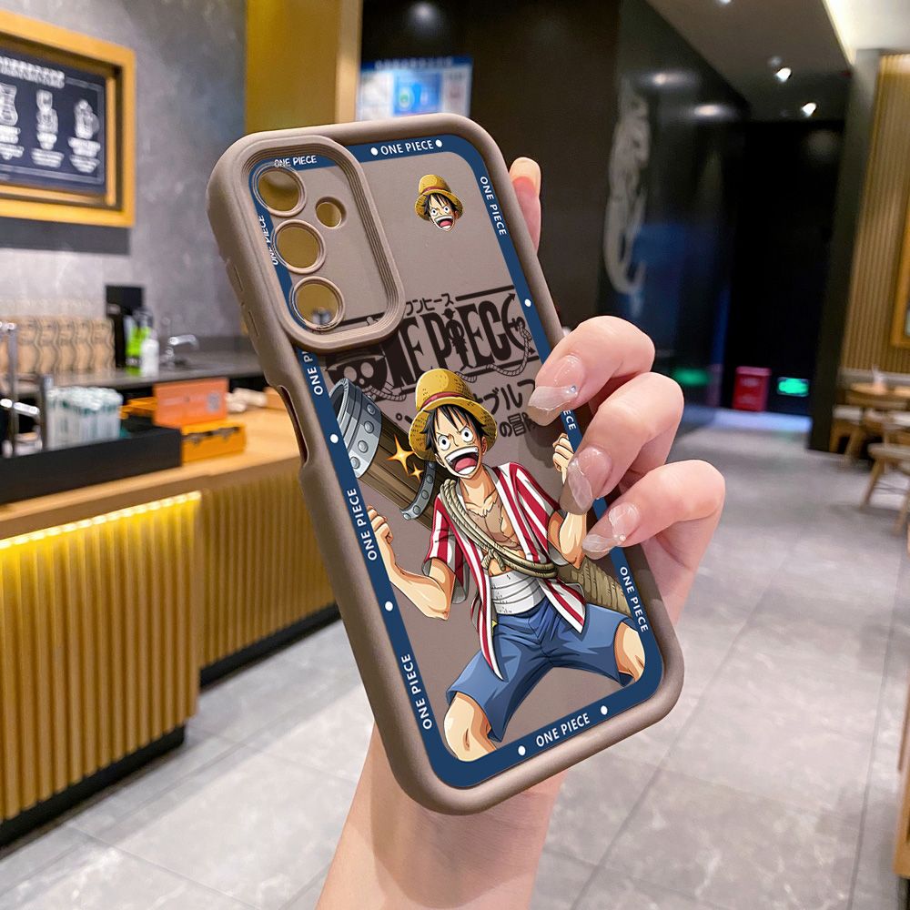 for Samsung Galaxy A15 A05 A35 A55 A14 A34 A33 A53 A73 A32 A52S A72 One Piece Luffy Nami Full Protective Phone Case Anti Drop Cover