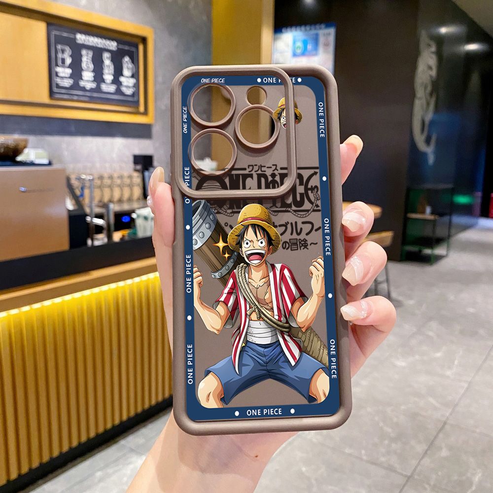 for Infinix Hot 40i 40 Pro 30 Play Note 30 Smart 8 One Piece Luffy Nami Full Protective Phone Case Anti Drop Cover