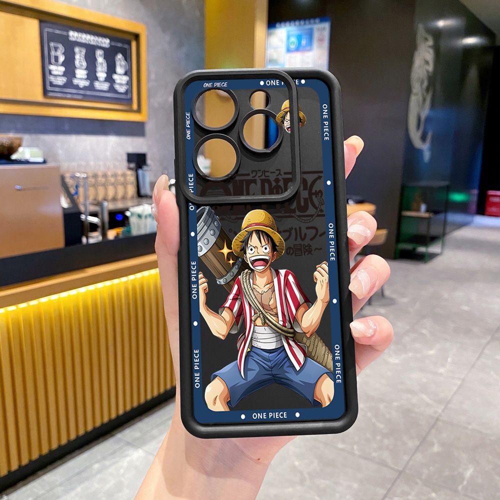 for Infinix Hot 40i 40 Pro 30 Play Note 30 Smart 8 One Piece Luffy Nami Full Protective Phone Case Anti Drop Cover